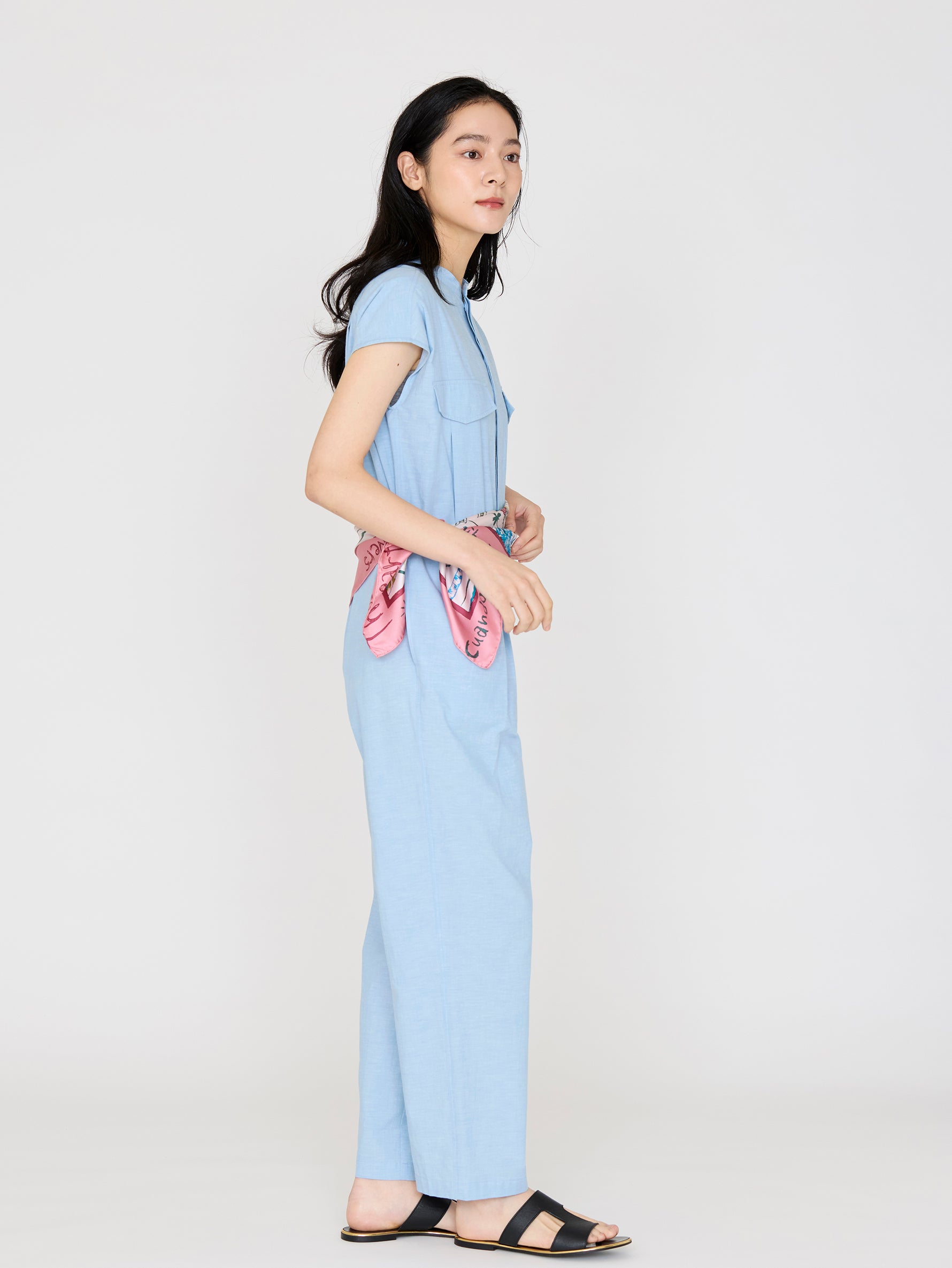 manipuri | ＜シルクスカーフ88＞トロピカルガーデン 0161330105