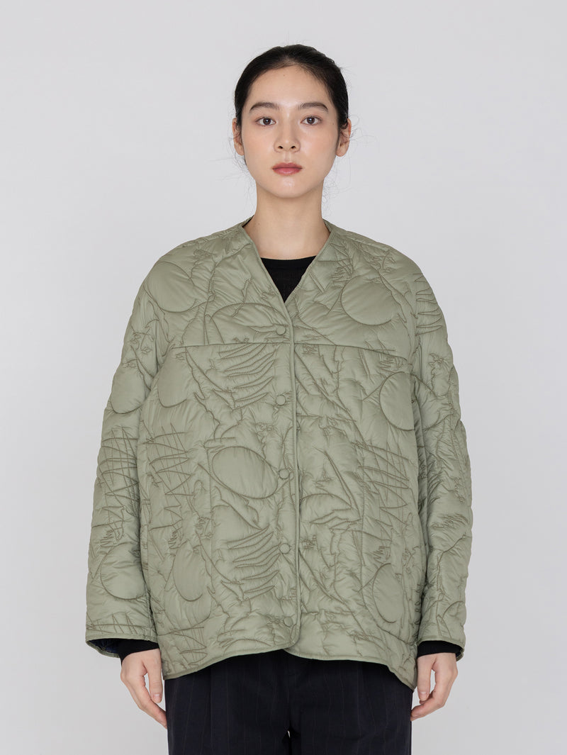 manipuri リバーシブルマウンテン manipuri | ＜キルティング変形ジャケット＞リバーシブル マウンテン