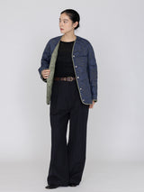 manipuri | ＜キルティング変形ジャケット＞リバーシブル　マウンテン