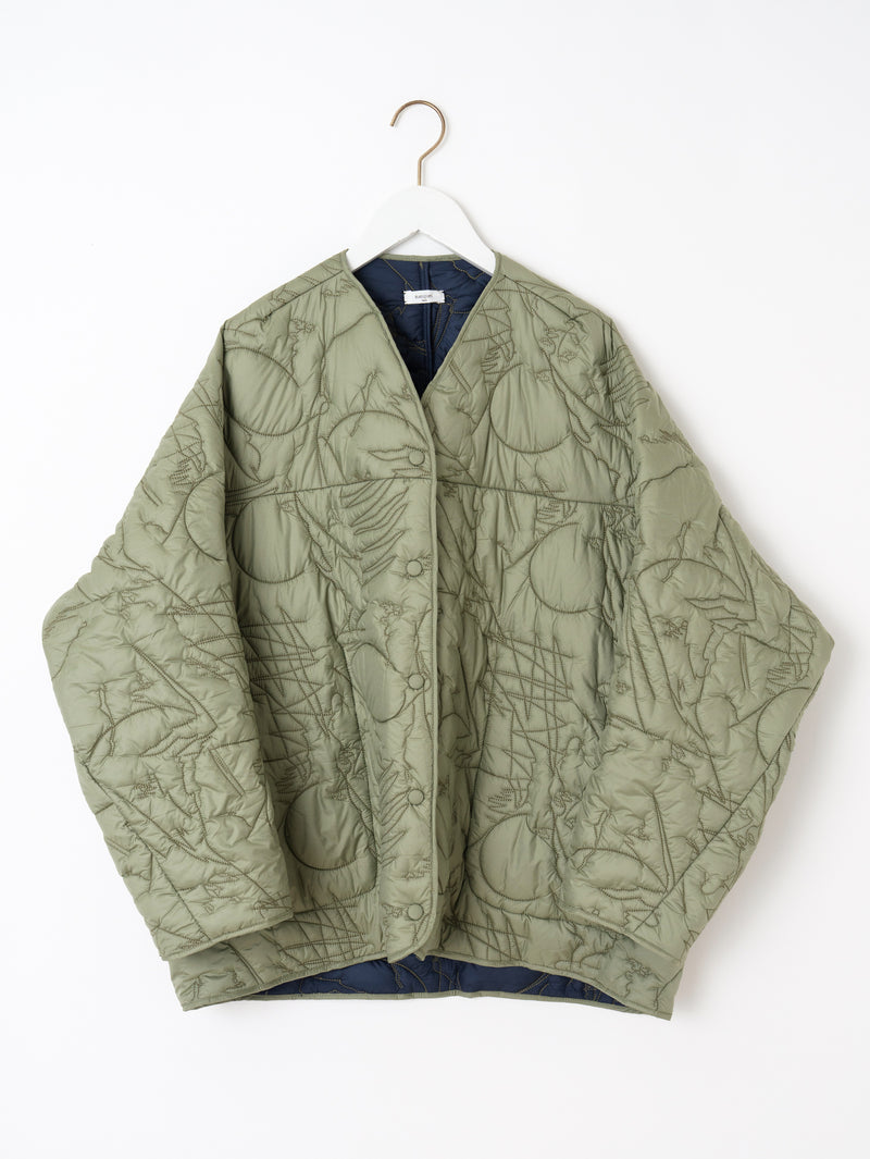 manipuri | ＜キルティング変形ジャケット＞リバーシブル マウンテン