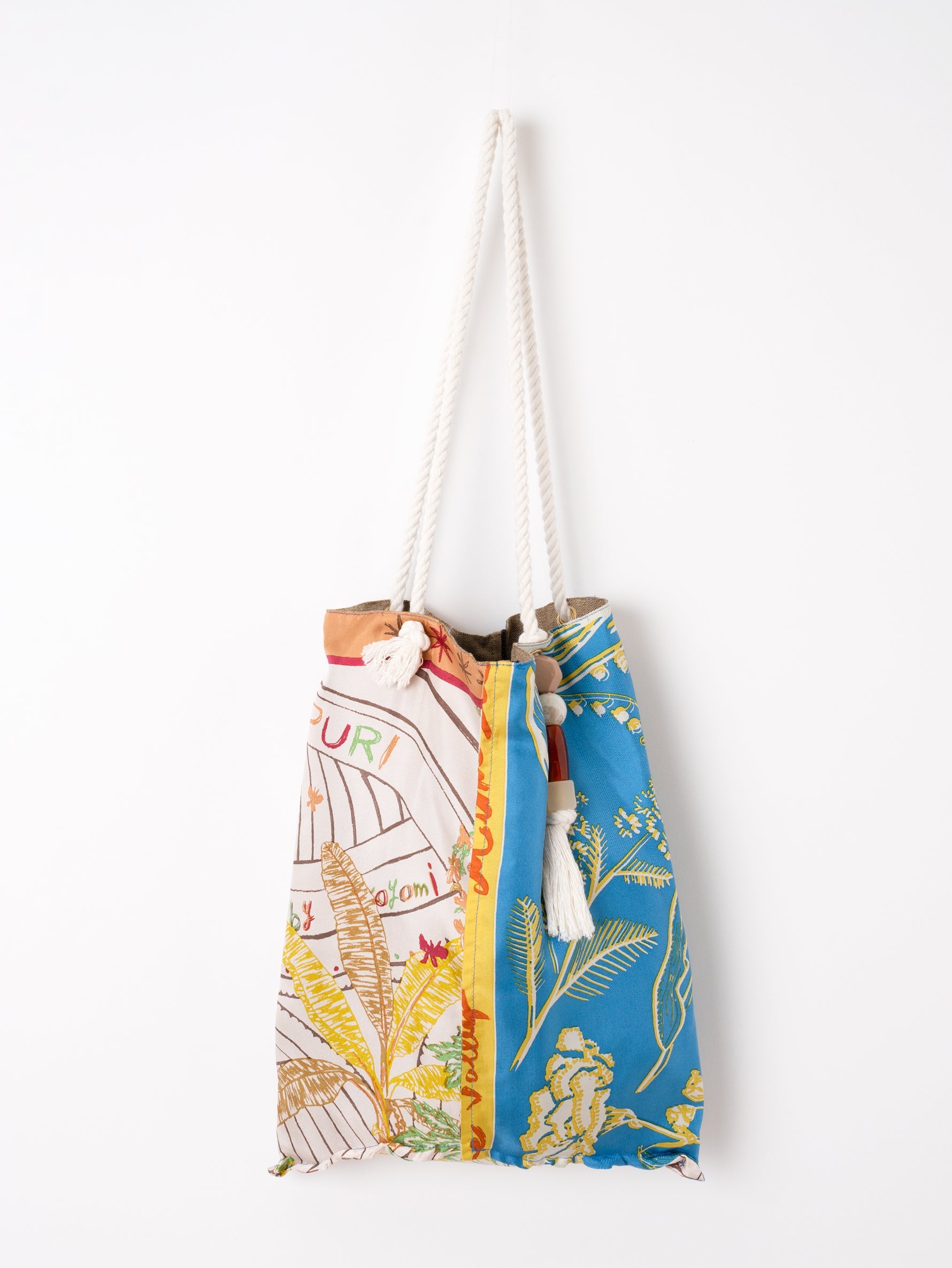 manipuri | ＜ロープリバーシブルプリントトートバッグL＞フローラ 0161252213