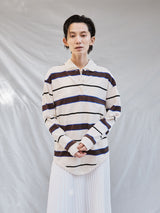 TanC TOKYO | PIQUE BORDER POLO ROMPERS TC26A-008