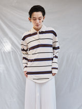 TanC TOKYO | PIQUE BORDER POLO ROMPERS TC26A-008