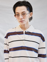 TanC TOKYO | PIQUE BORDER POLO ROMPERS TC26A-008