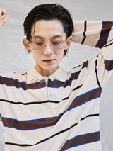 TanC TOKYO | PIQUE BORDER POLO ROMPERS TC26A-008