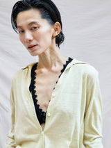 MAYDI | CONEXION Flower crochet stich w/buttons Bra Top(For Women)