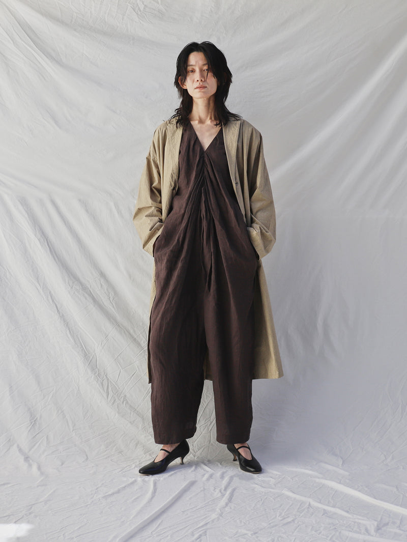 enrica | リネンキャンバスコンビネゾン PANTS 132 – H+HELIOTROPE