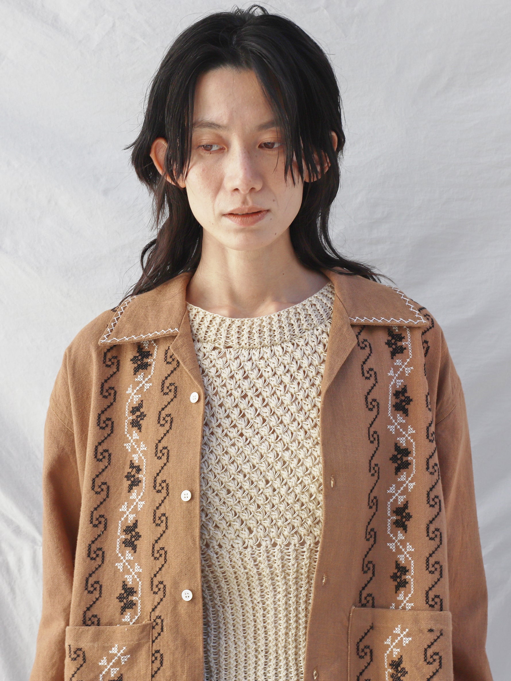 MAYDI | JAZMIN Wattle stich hand-knitted Top(For Women)