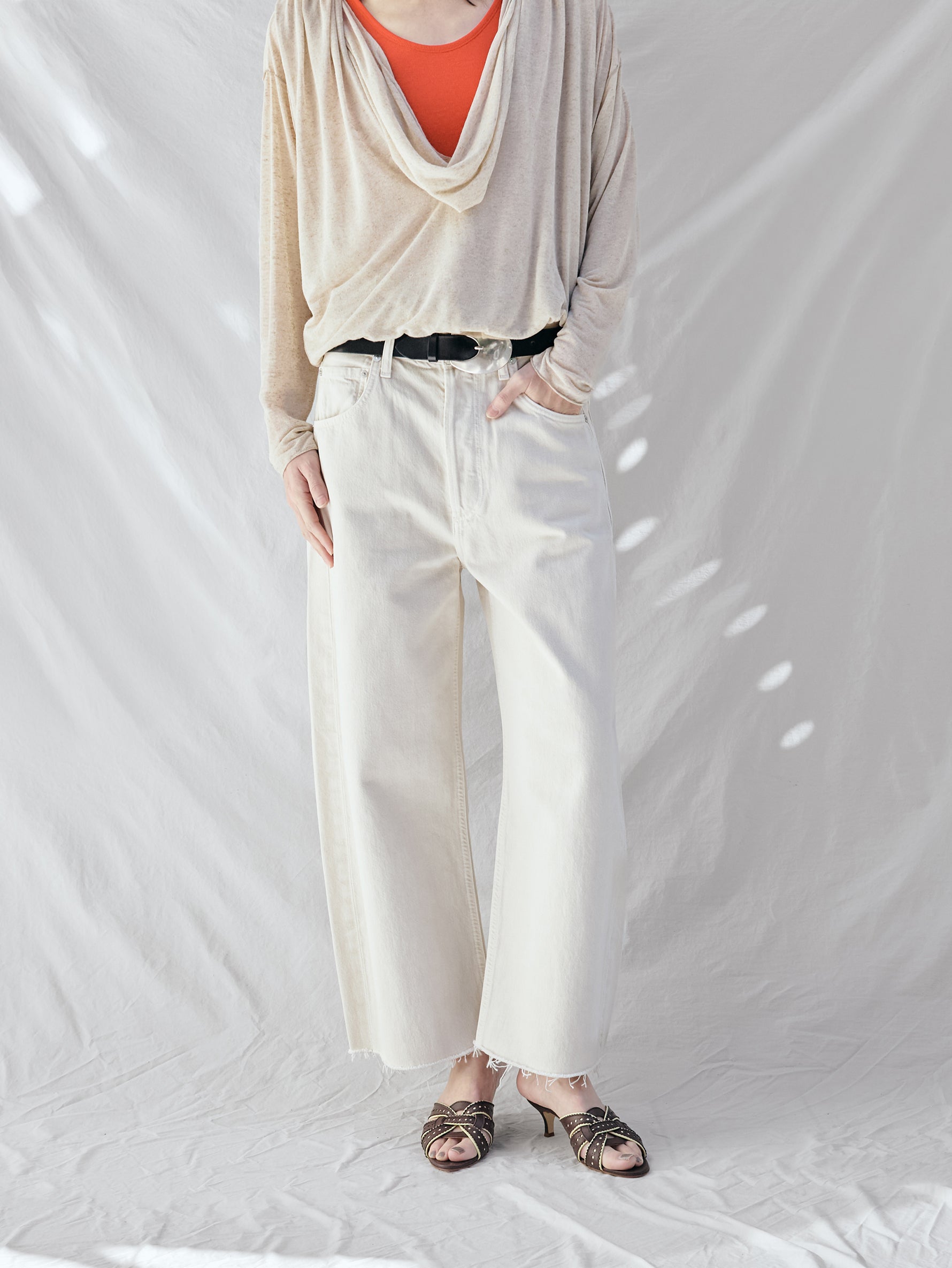 CITIZENS of HUMANITY | AYRA RAW HEM CROP IN TWILL 2117-1248
