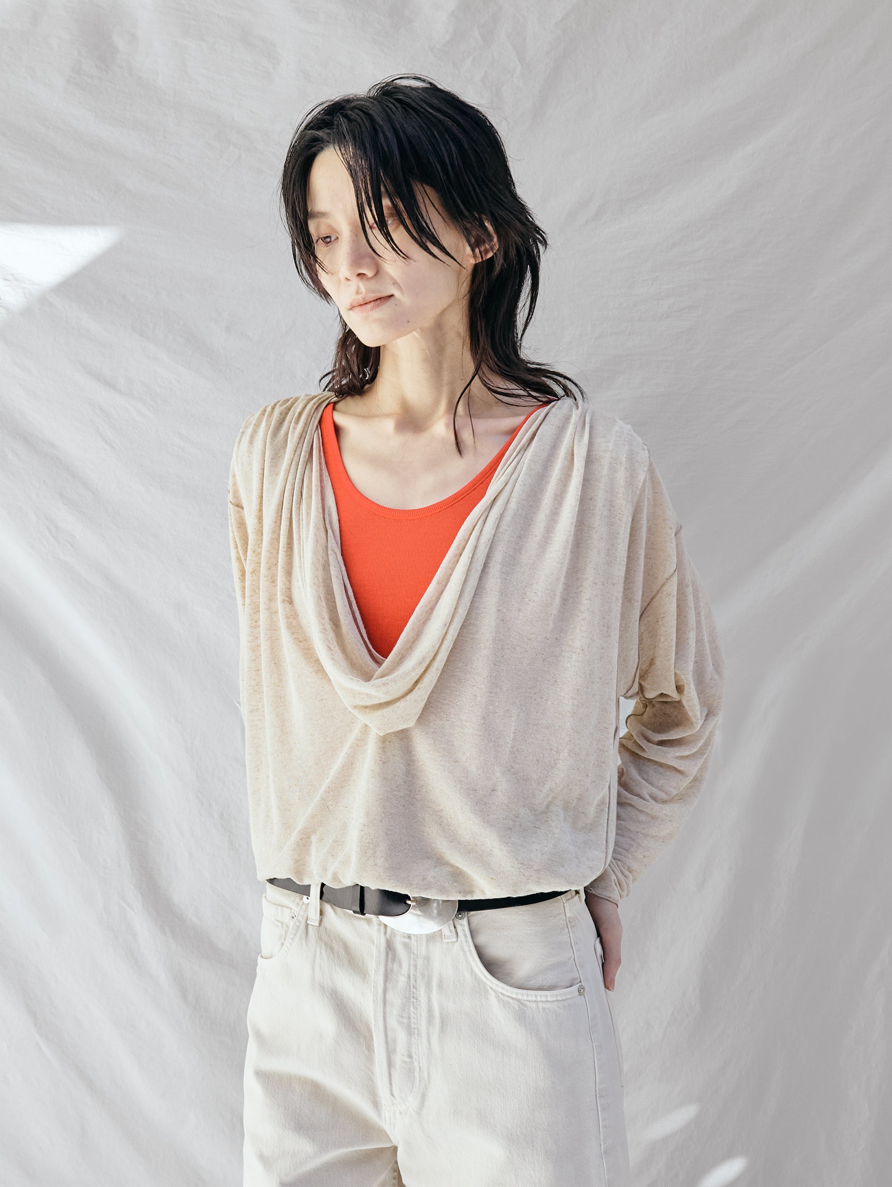 GGG | Draped Long SleevePull Over 02-01-1859