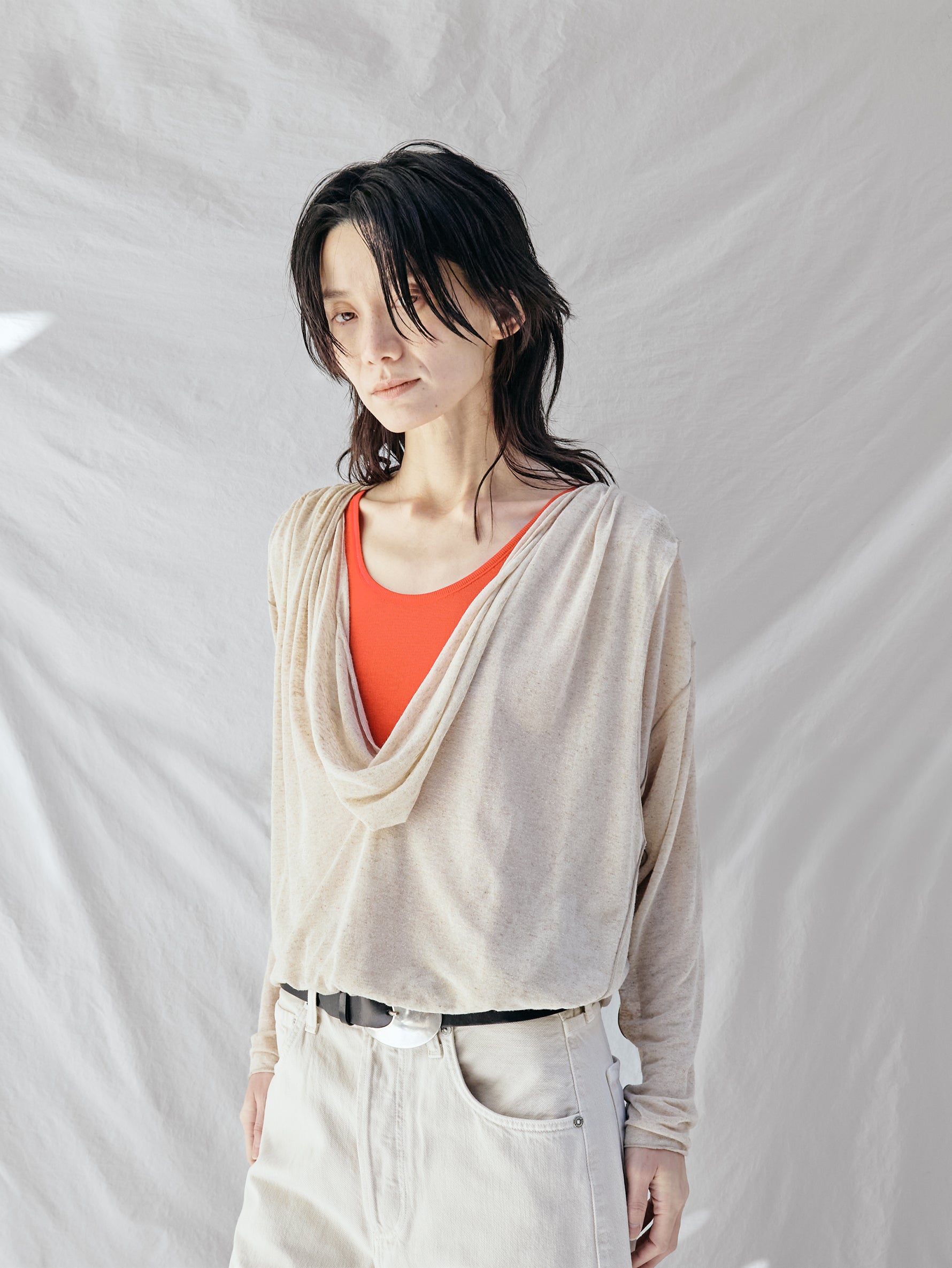GGG | Draped Long SleevePull Over 02-01-1859