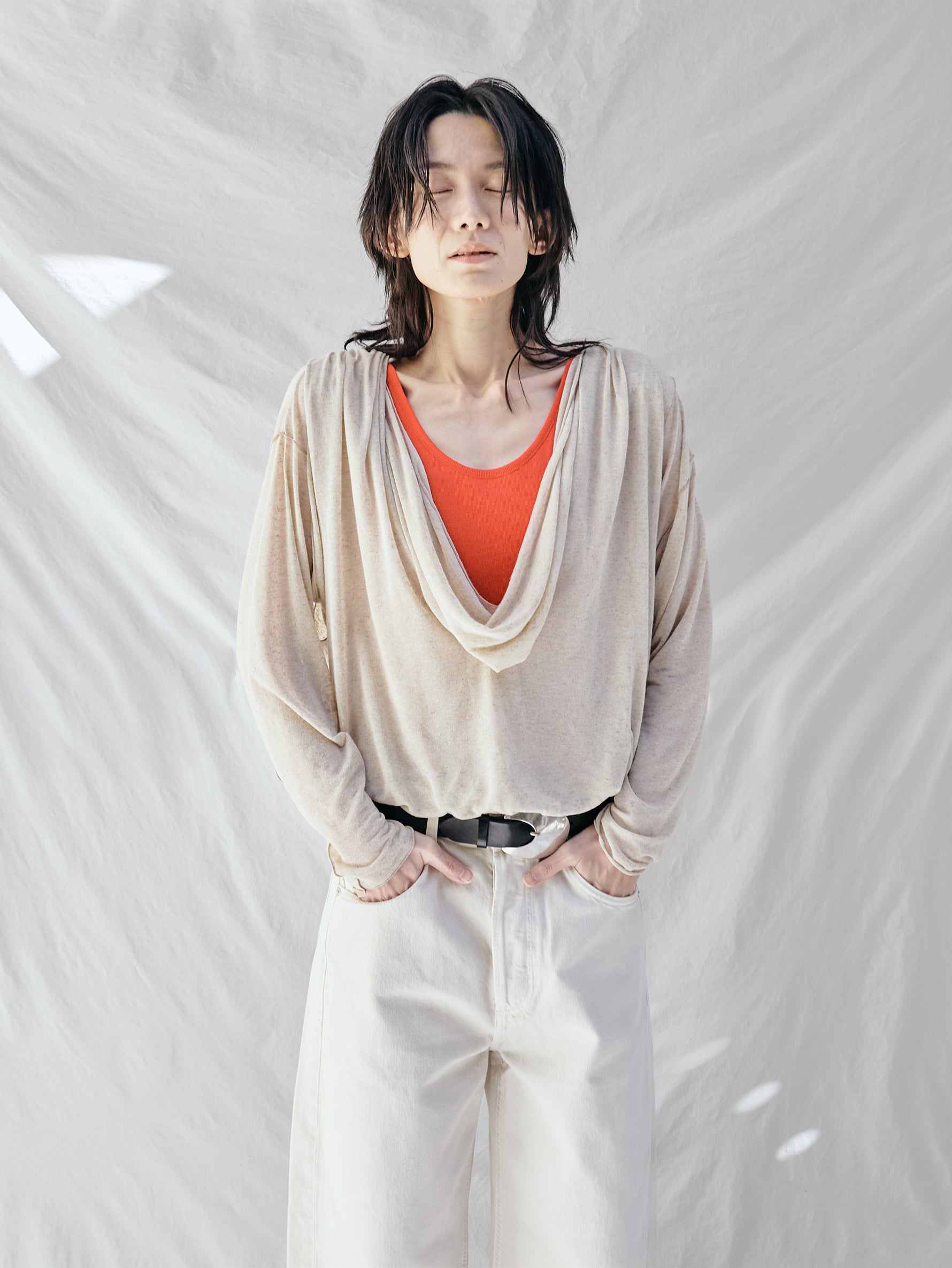 GGG | Draped Long SleevePull Over 02-01-1859