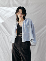 enrica | リネンボイルブラウス H+HELIOTROPE色別注 BLOUSE155