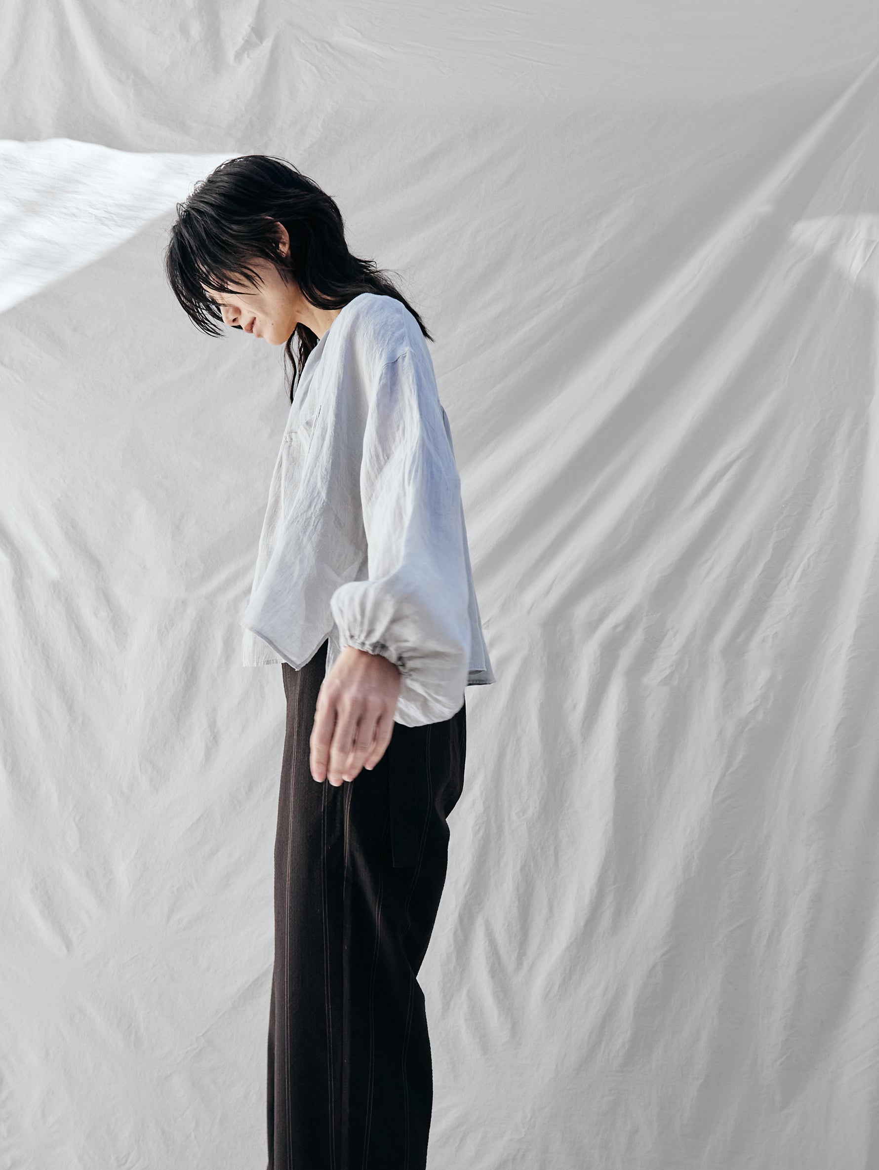 enrica | リネンボイルブラウス H+HELIOTROPE色別注 BLOUSE155