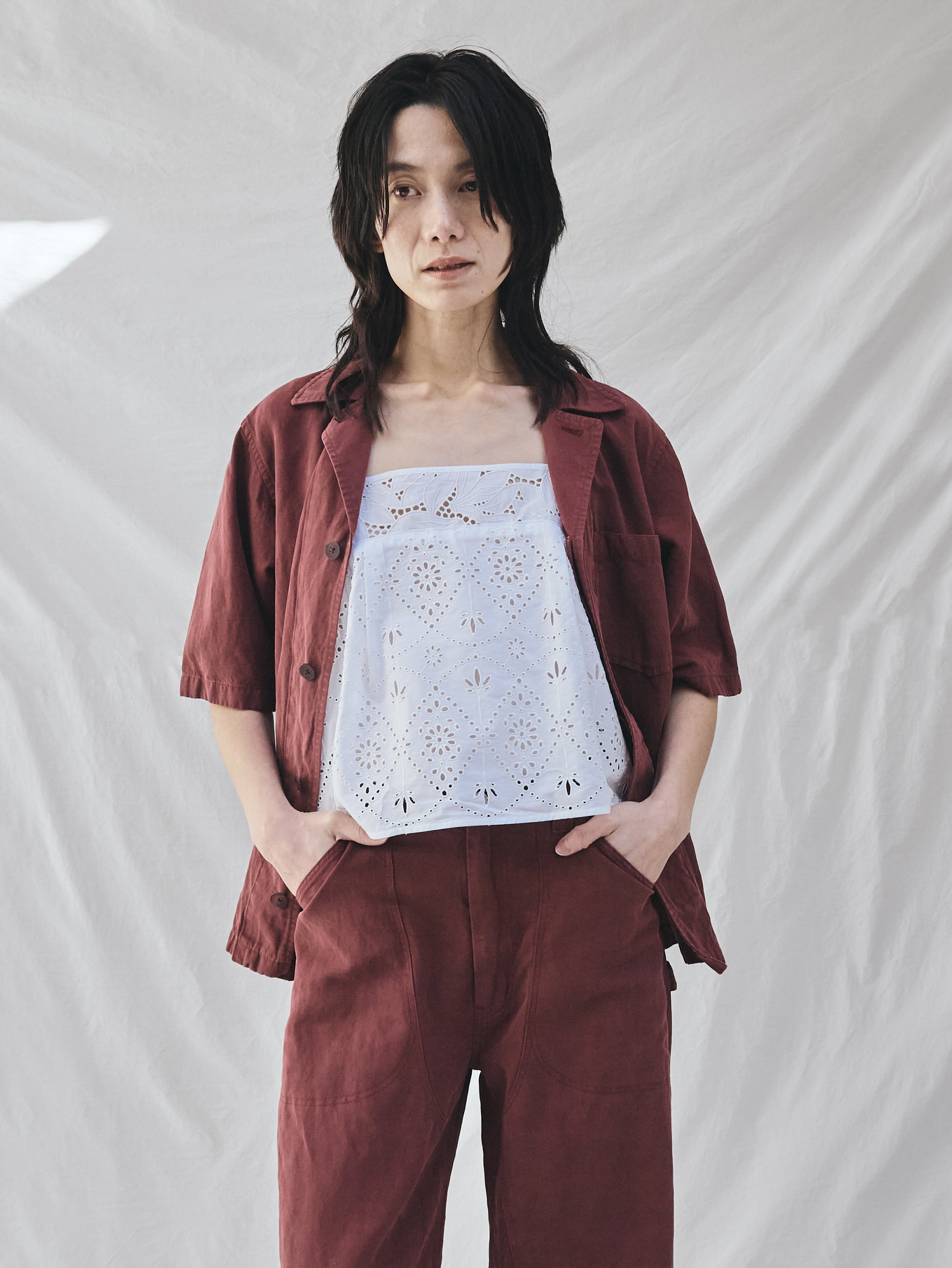 TICCA | TBFS-137 ﾚｰｽｷｬﾐｿｰﾙHSP / white （別注商品）
