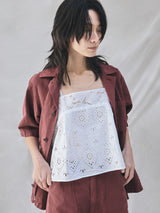 TICCA | TBFS-137 ﾚｰｽｷｬﾐｿｰﾙHSP / white , black（別注商品）