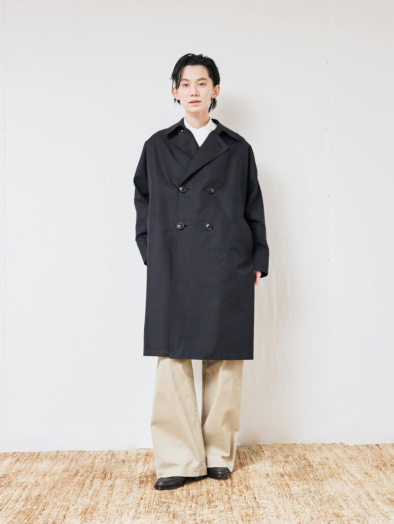 TICCA | テントトレンチコート TBFS-161 ブラック – H+HELIOTROPE