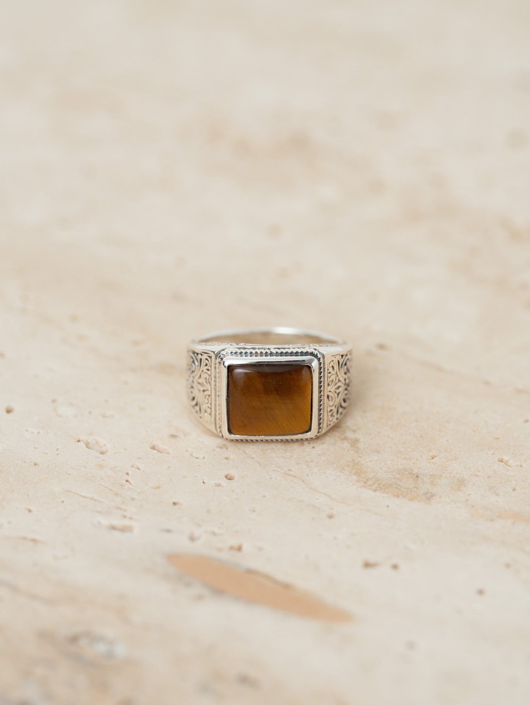 GEROCHRISTO | Ring in Sterling Silver with TIGER EYE 20377