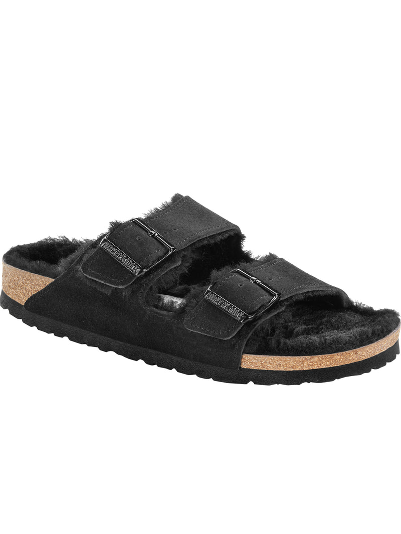 BIRKENSTOCK | アリゾナシアリングスエードファーサンダル Arizona Shearling LEVE Black 752663