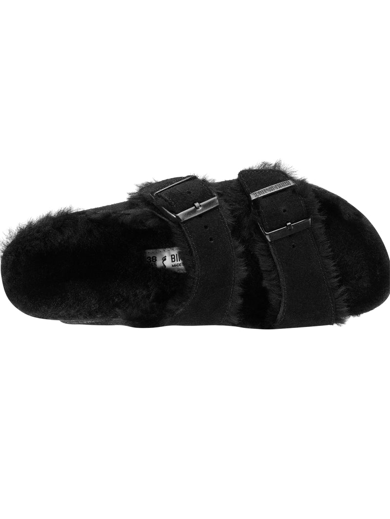 BIRKENSTOCK | アリゾナシアリングスエードファーサンダル Arizona Shearling LEVE Black 752663