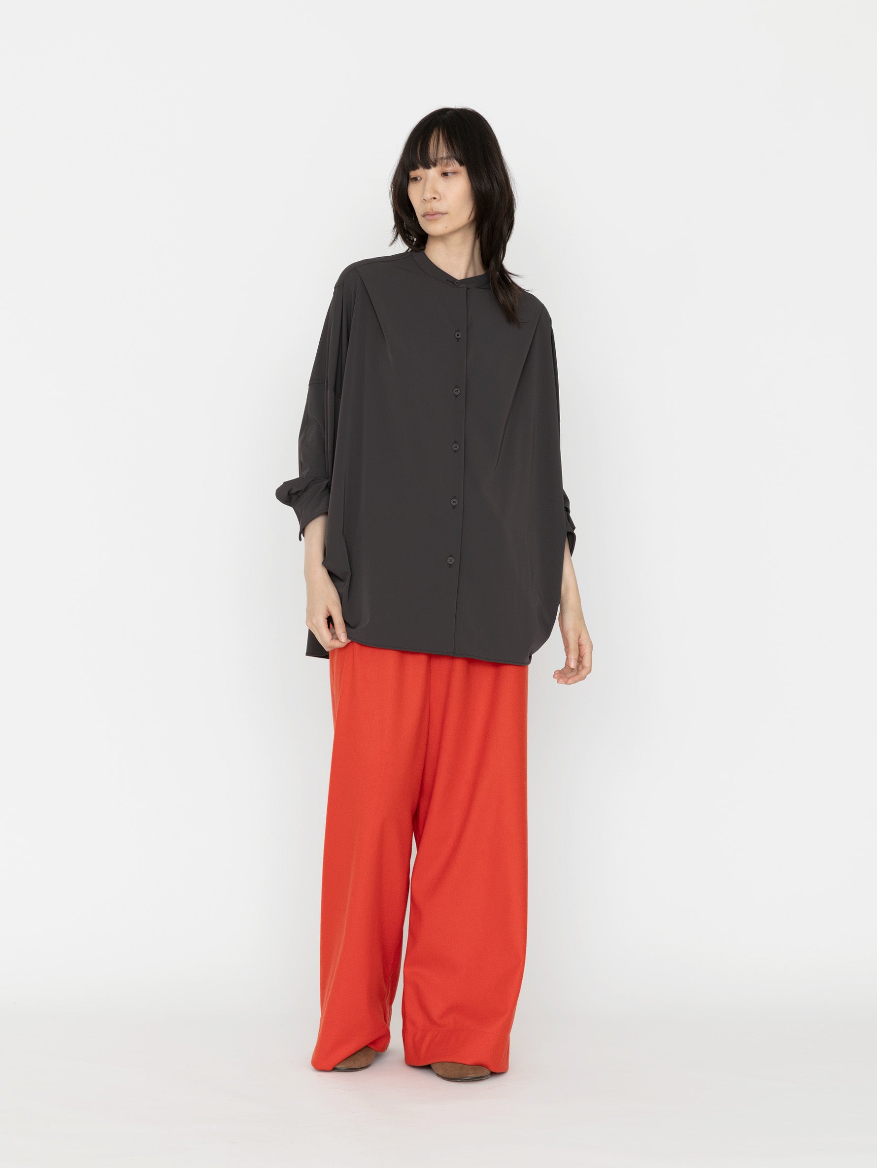 COGTHEBIGSMOKE | OLGA BAND COLLAR SHIRT 15101-238-1507-1