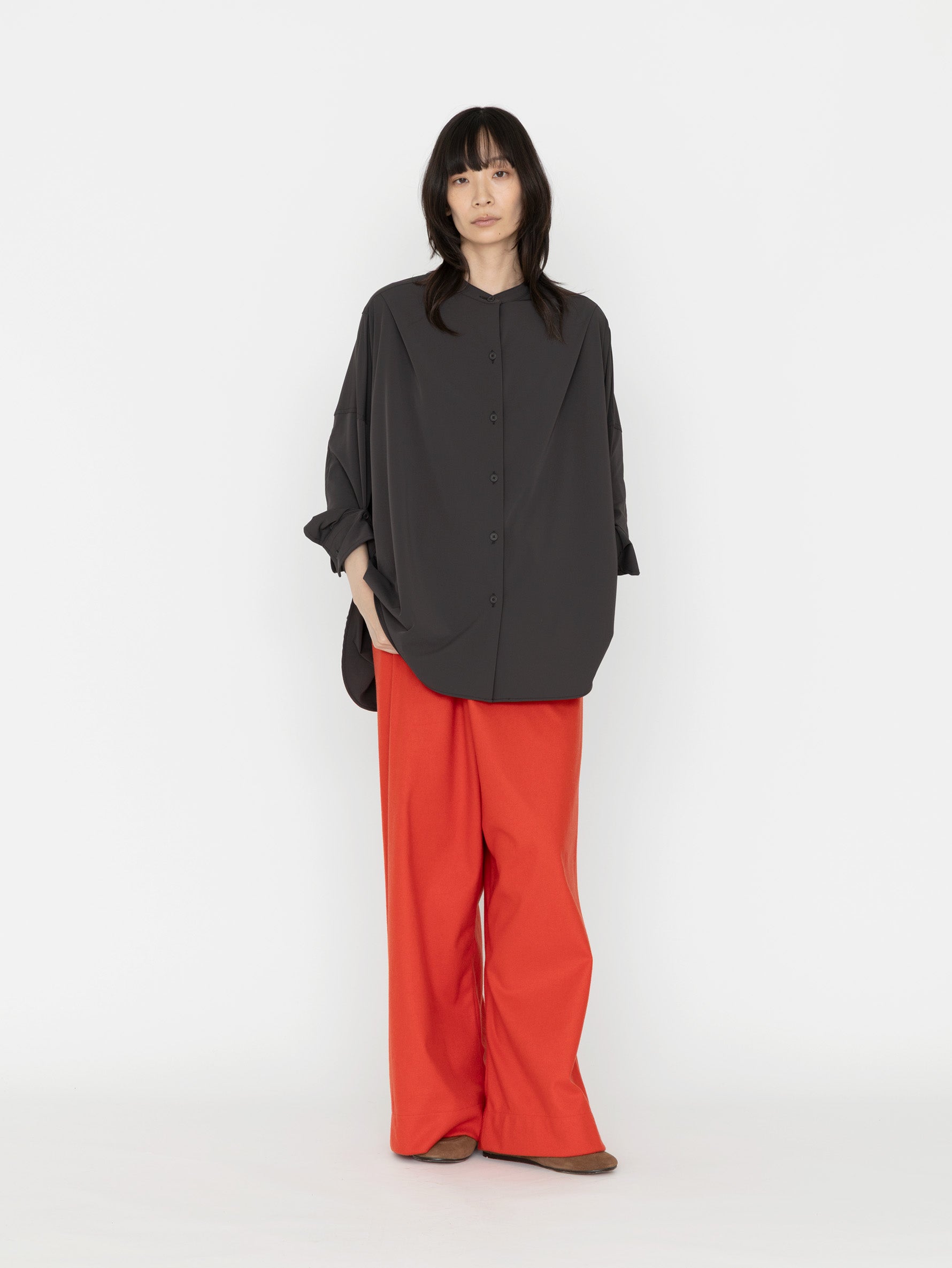 COGTHEBIGSMOKE | OLGA BAND COLLAR SHIRT 15101-238-1507-1