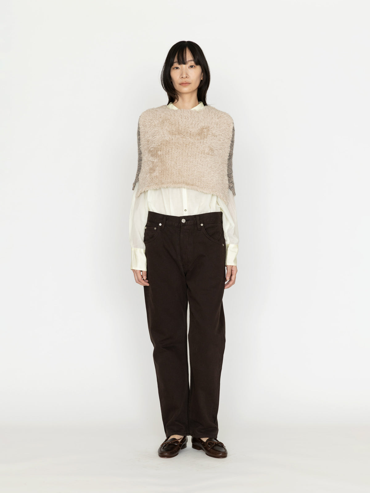 enrica | ウールニットケープ KNIT298