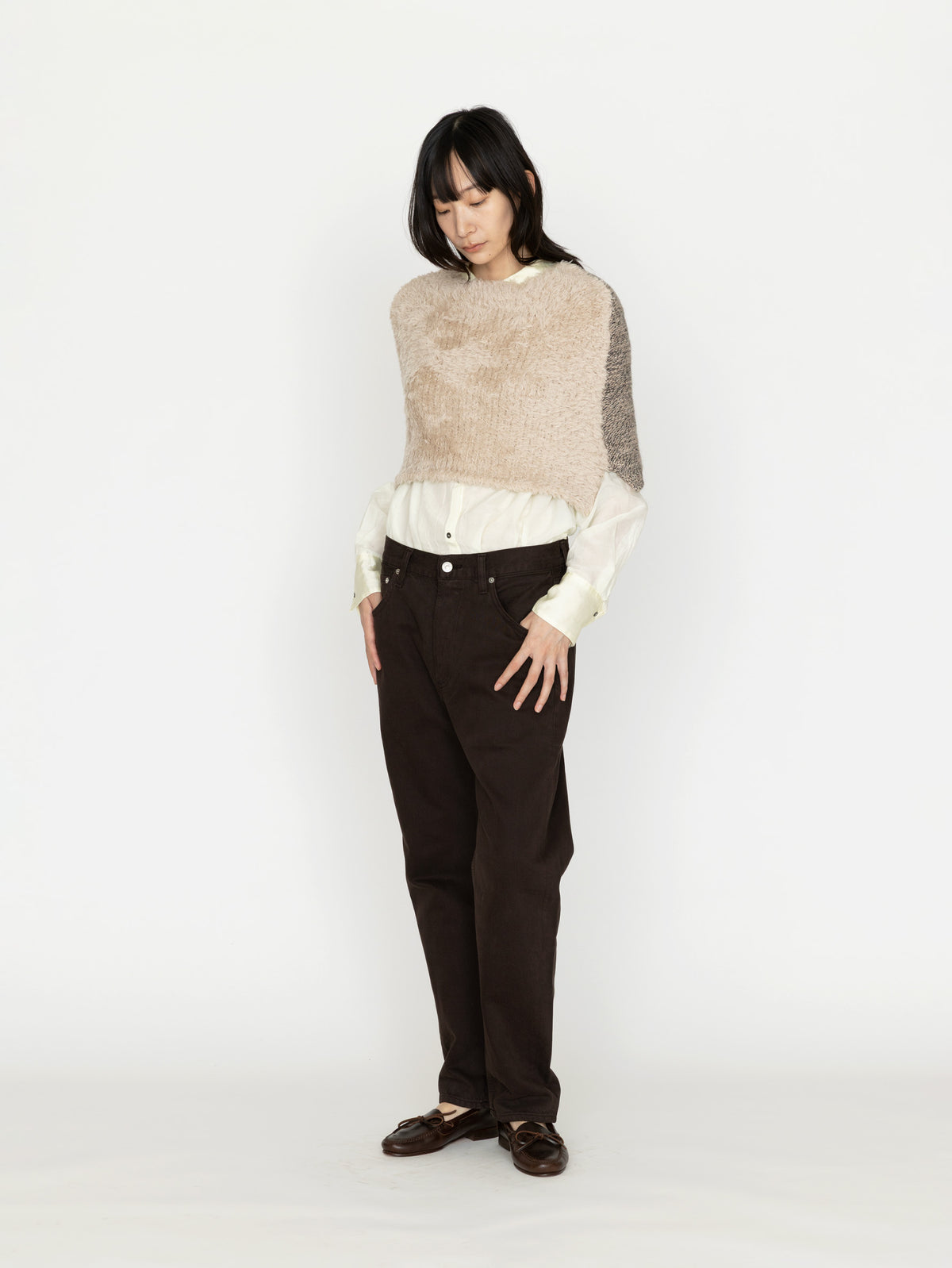 enrica | ウールニットケープ KNIT298