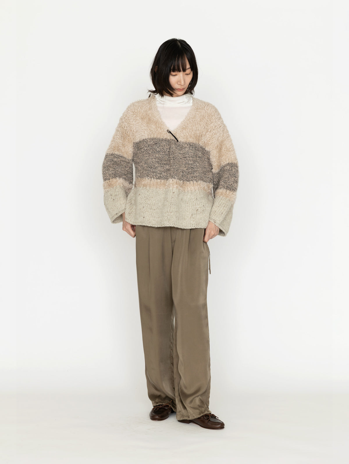 enrica | ウールニットVネックトップス KNIT299