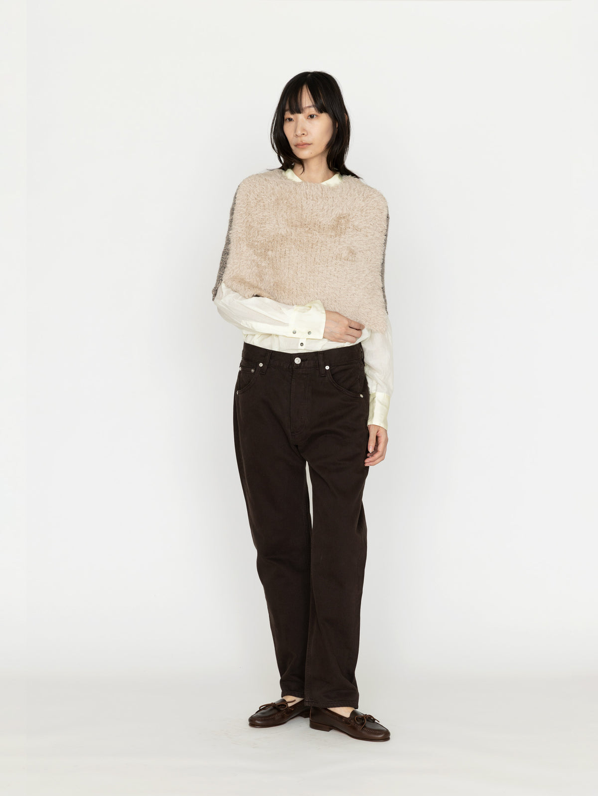 enrica | ウールニットケープ KNIT298