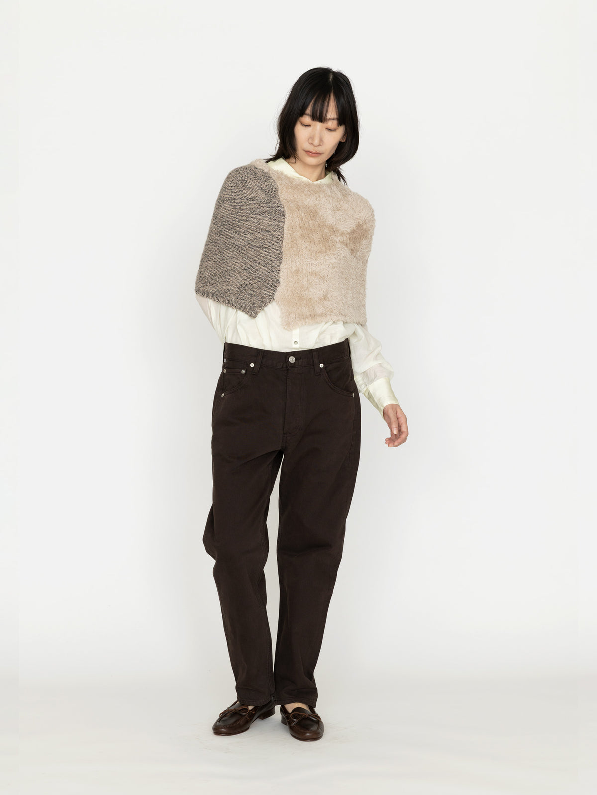 enrica | ウールニットケープ KNIT298