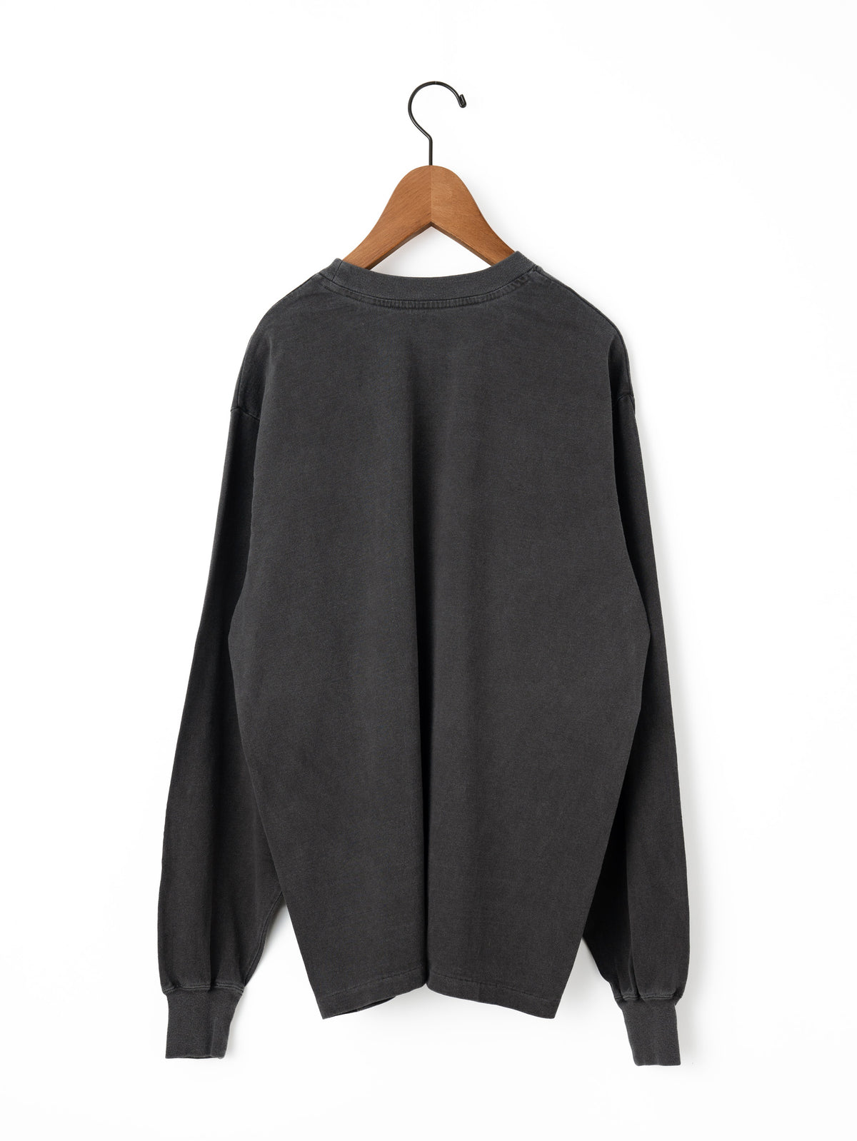 KURO | 17/- ROUND SHAPE DYED L/S TEE "Black Modulus" 964328