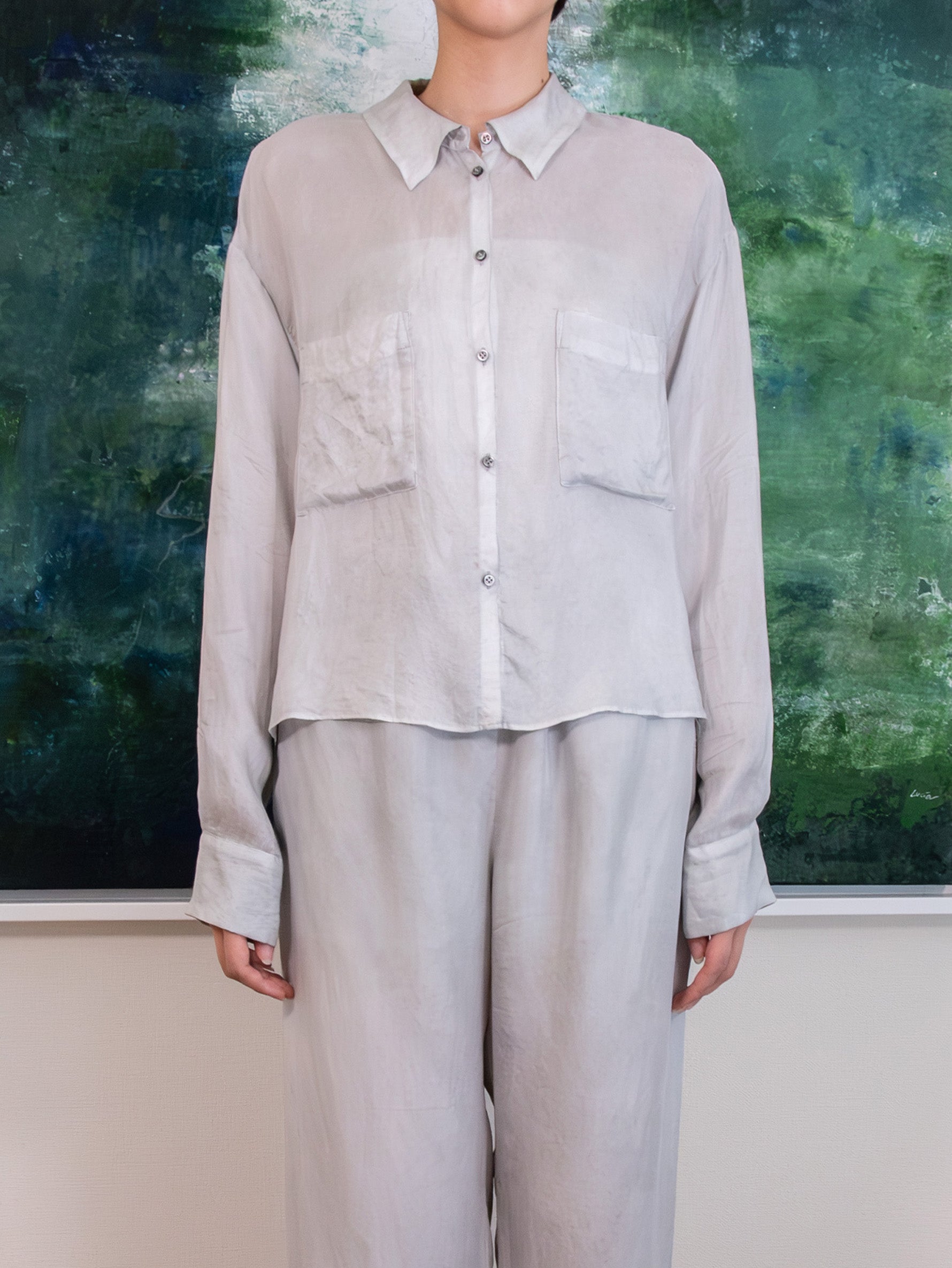 enrica | 沖縄染め 羽二重シャツ BLOUSE 142-1