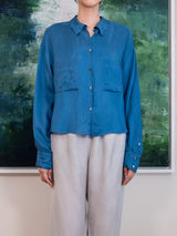 enrica | 沖縄染め 羽二重シャツ BLOUSE 142-10