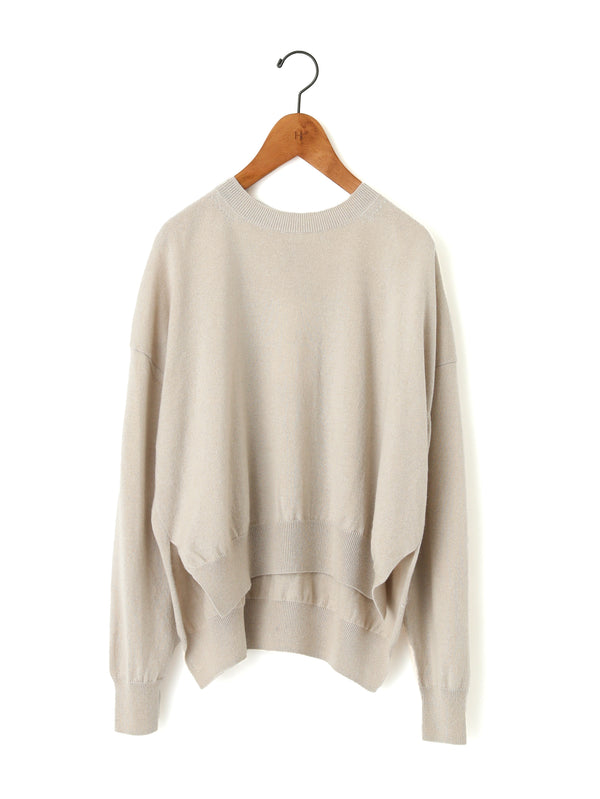 BATONER | カシミヤシルククルーネックニット – H+HELIOTROPE