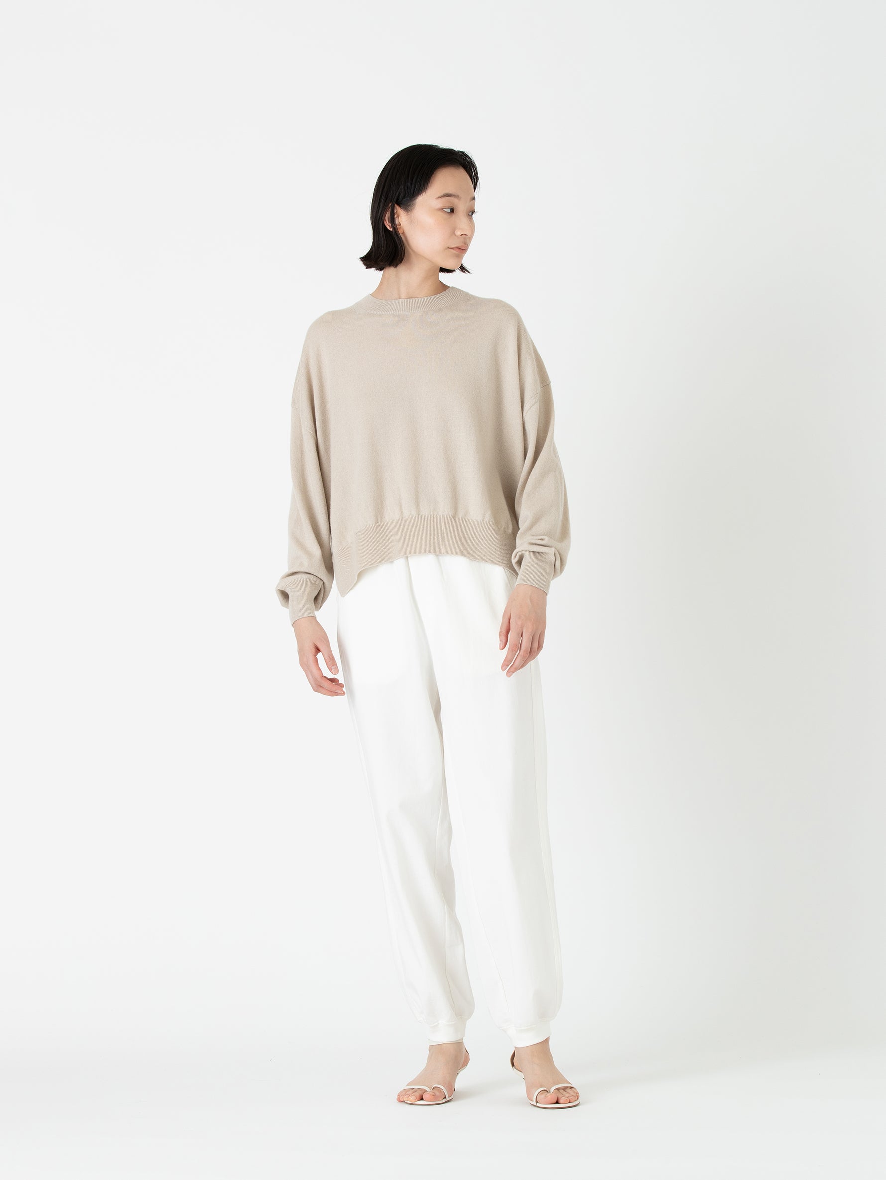 BATONER | CASHMERE-SILK CREW NECK BN-24SL-007