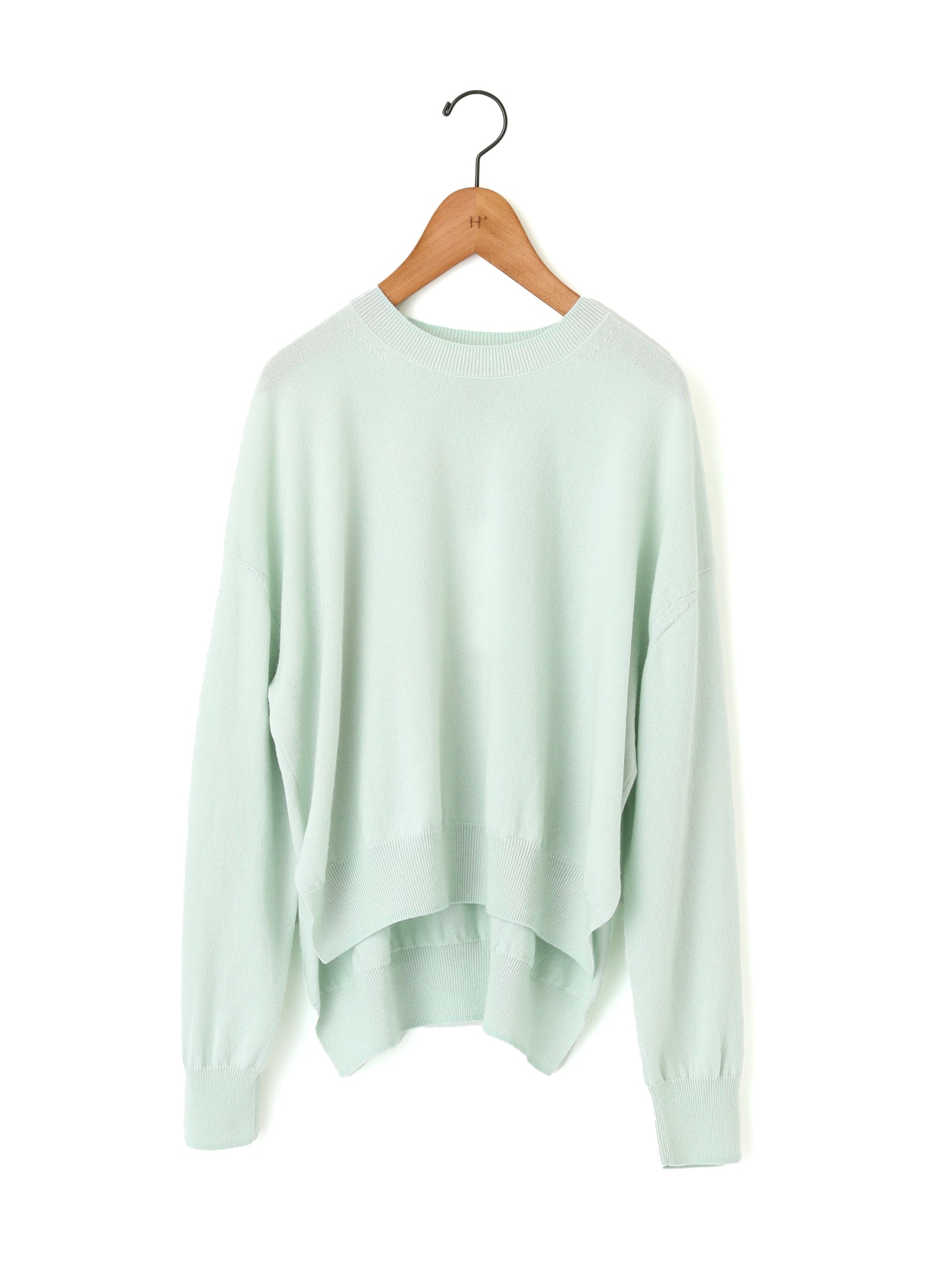 BATONER | カシミヤシルククルーネックニット – H+HELIOTROPE