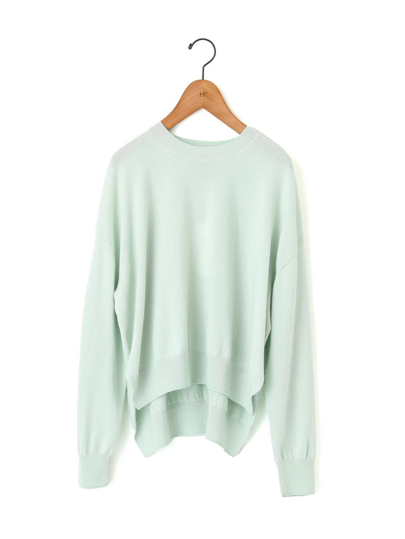 BATONER | カシミヤシルククルーネックニット – H+HELIOTROPE