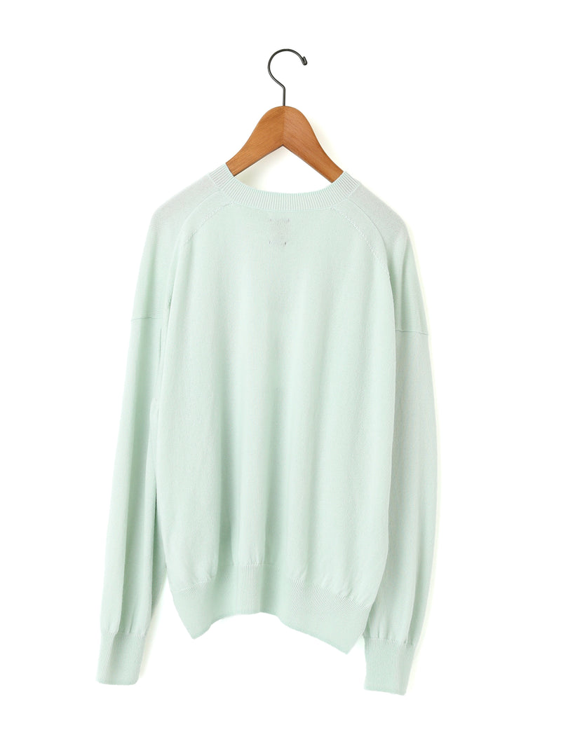 BATONER | カシミヤシルククルーネックニット – H+HELIOTROPE