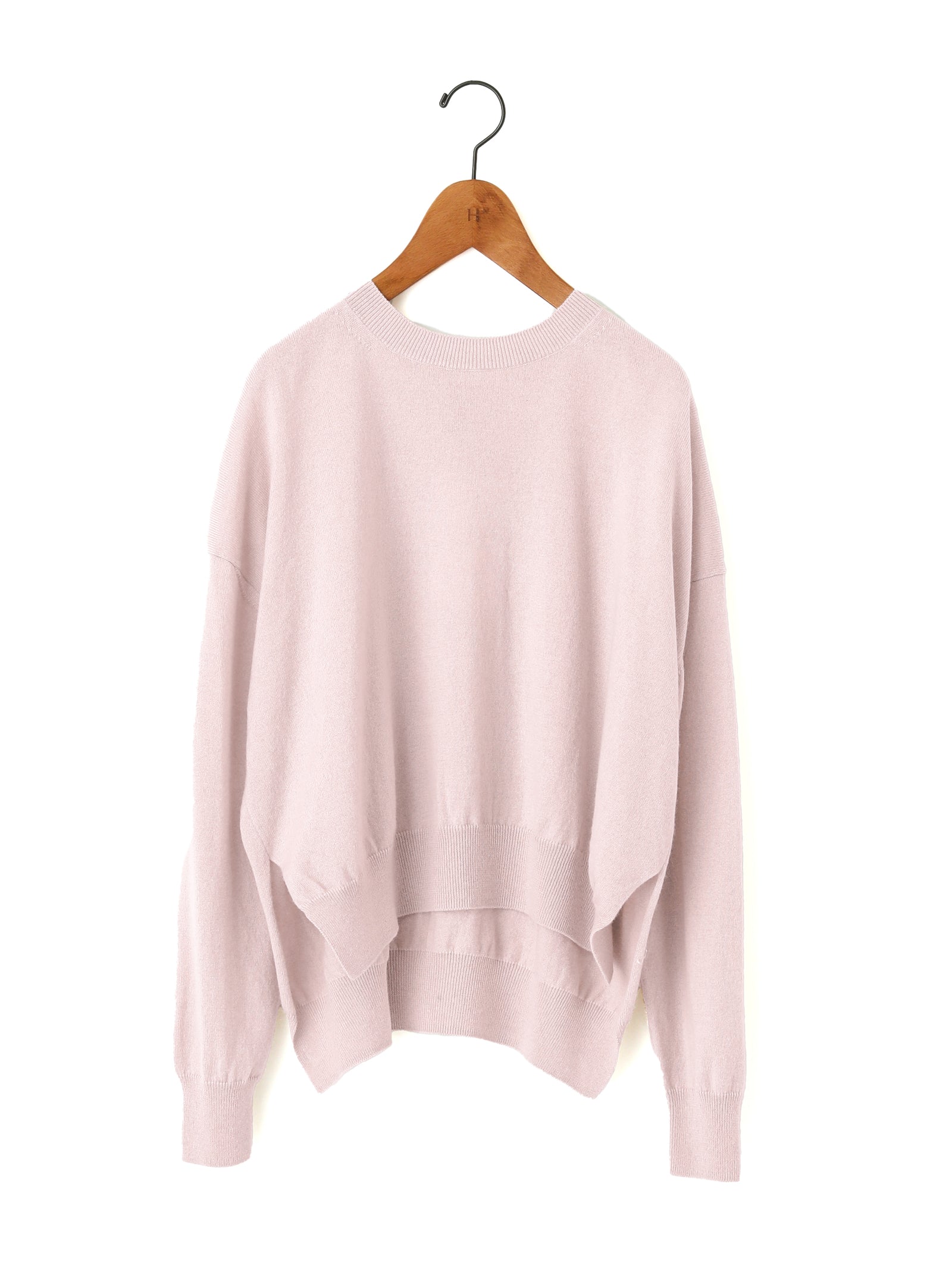 BATONER | カシミヤシルククルーネックニット – H+HELIOTROPE