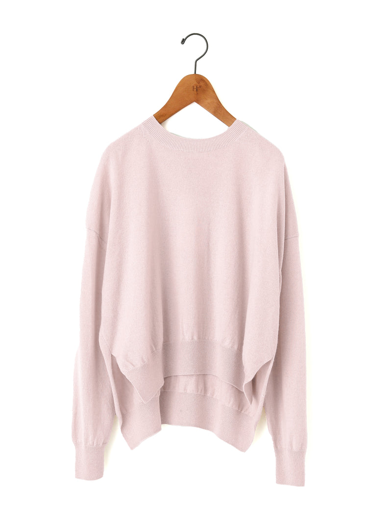 BATONER | カシミヤシルククルーネックニット – H+HELIOTROPE