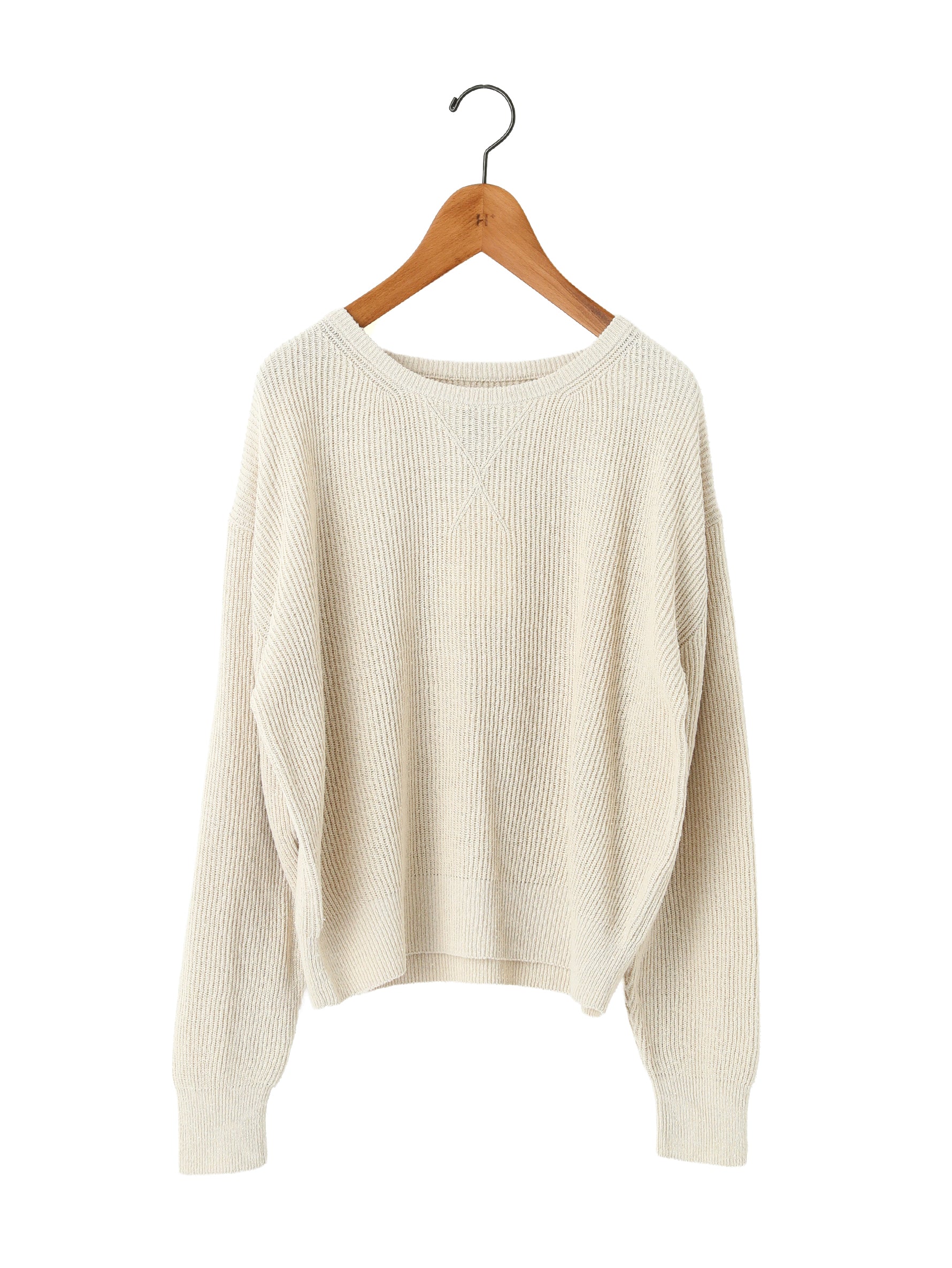 BATONER | SILK RIB CREW NECK BN-24SL-019