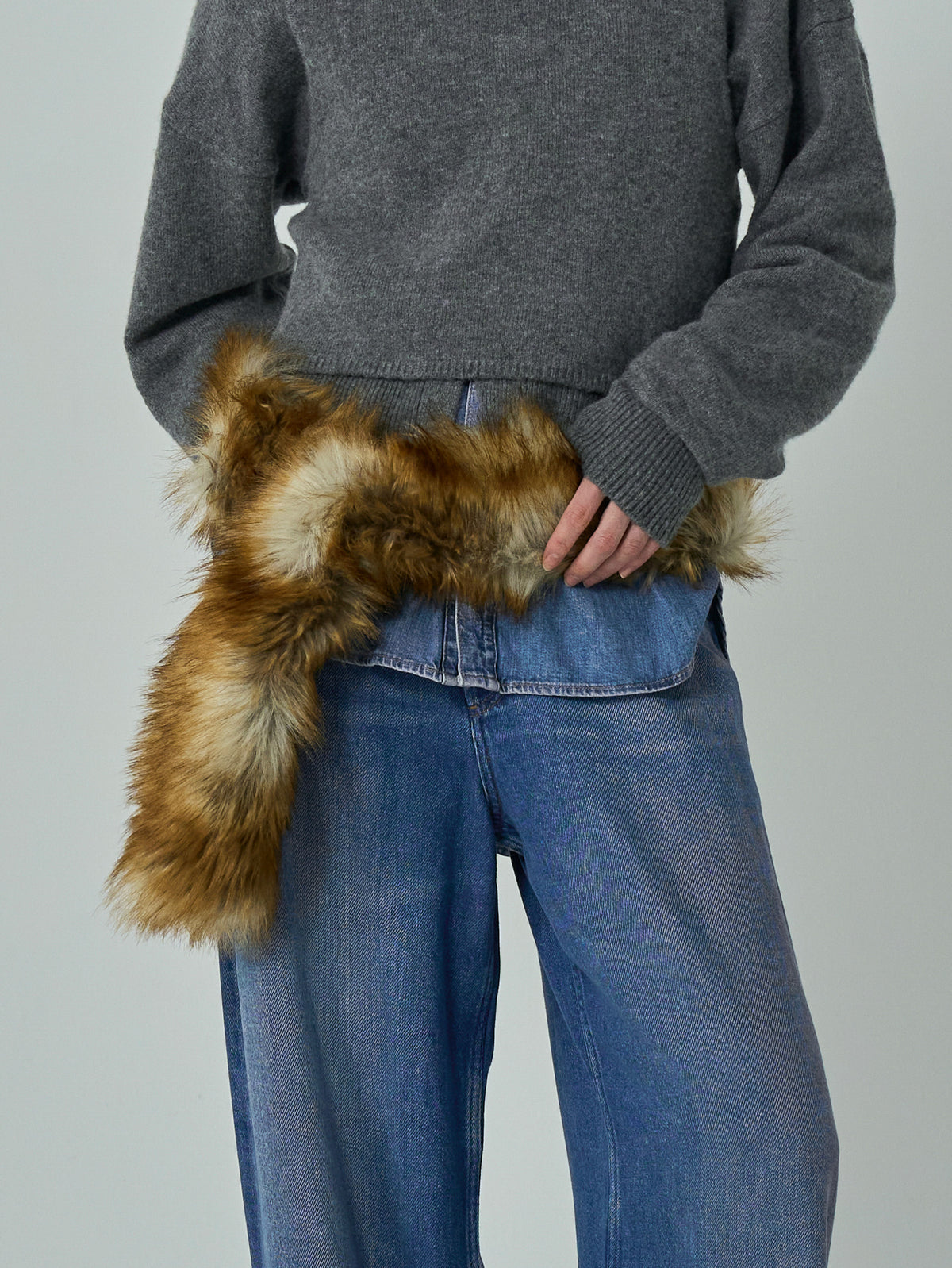 TanC TOKYO | SABLE FAKE FUR TAIL STOLE TC26B-061