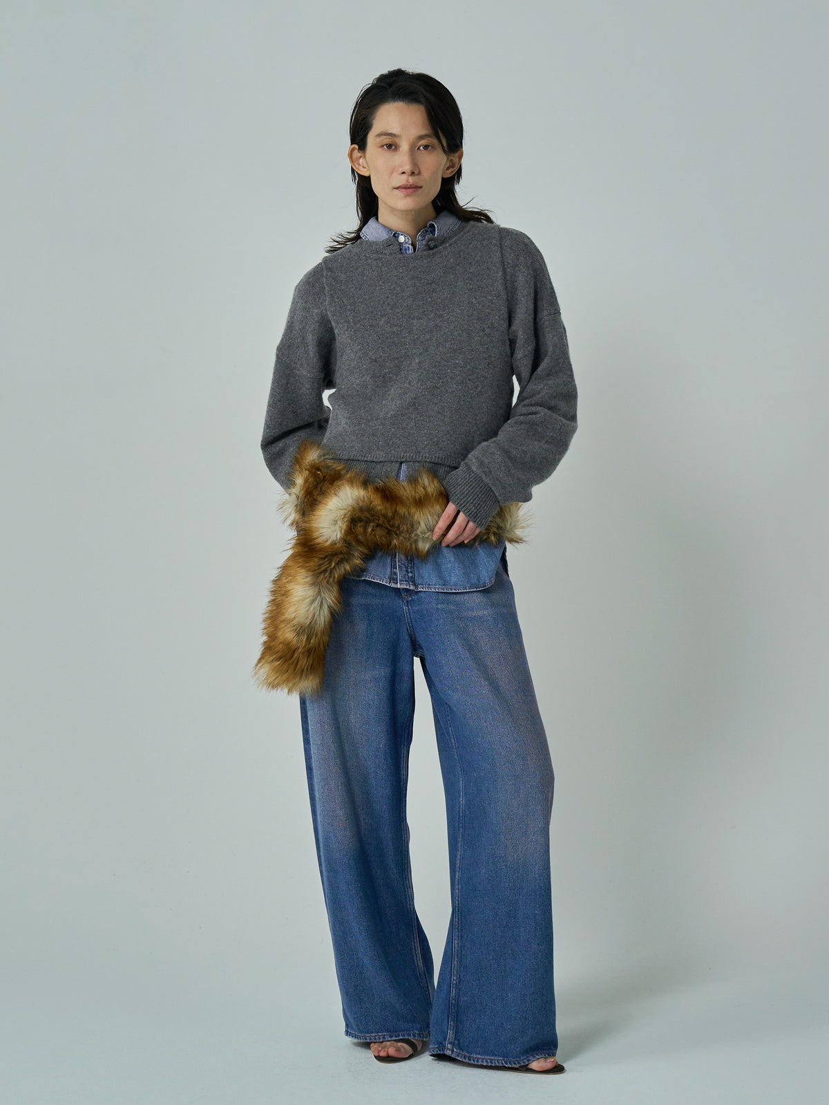 TanC TOKYO | SABLE FAKE FUR TAIL STOLE TC26B-061