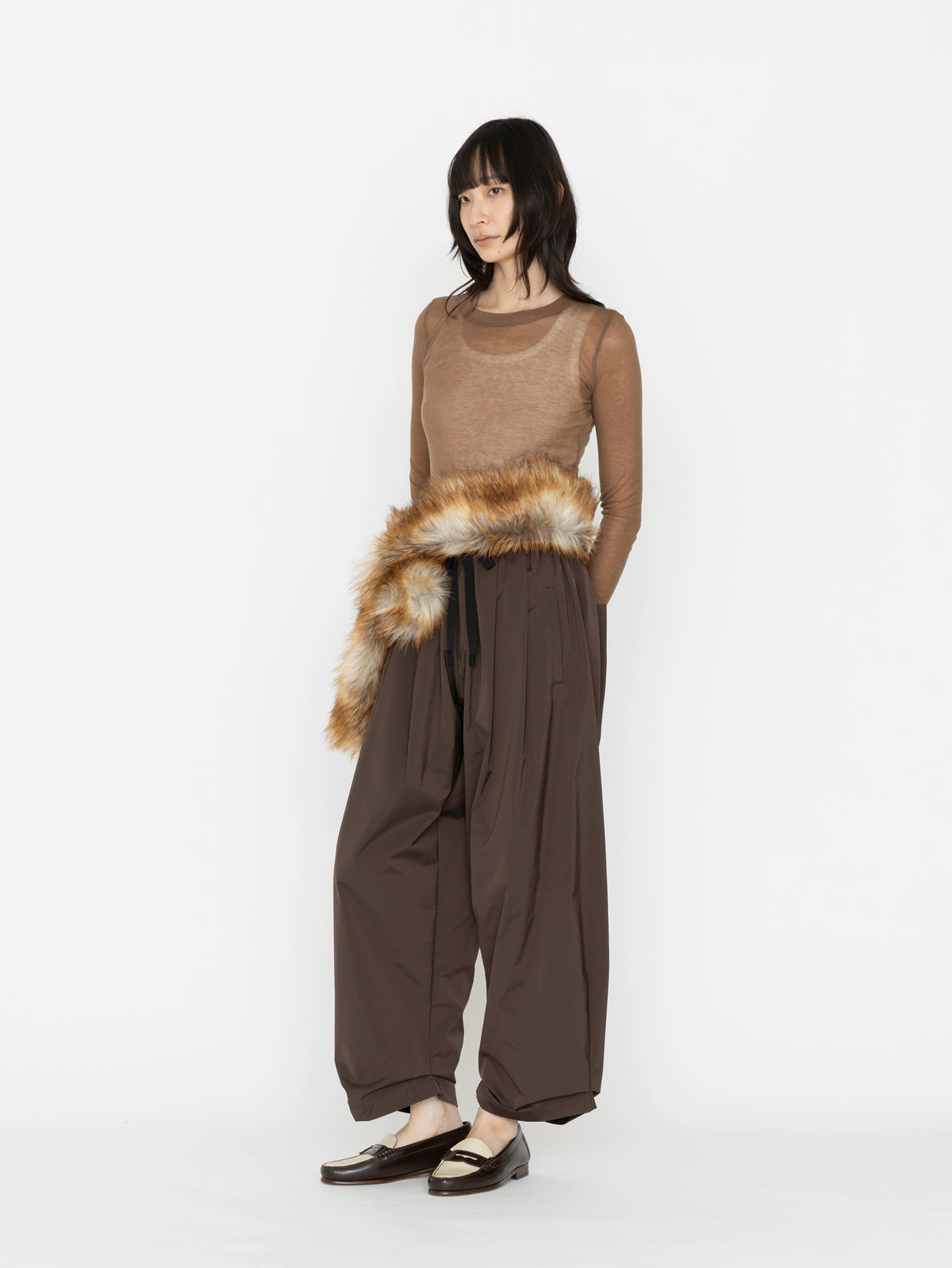 TanC TOKYO | SABLE FAKE FUR TAIL STOLE TC26B-061