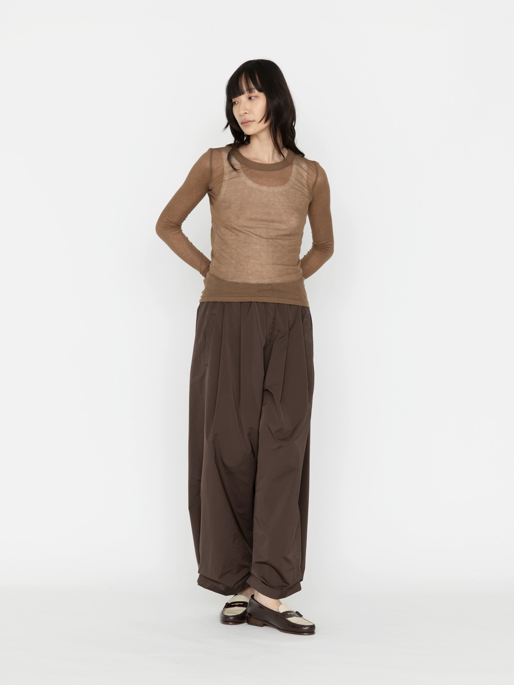 BATONER | MELTY RIB CREW NECK BN-26FL-007