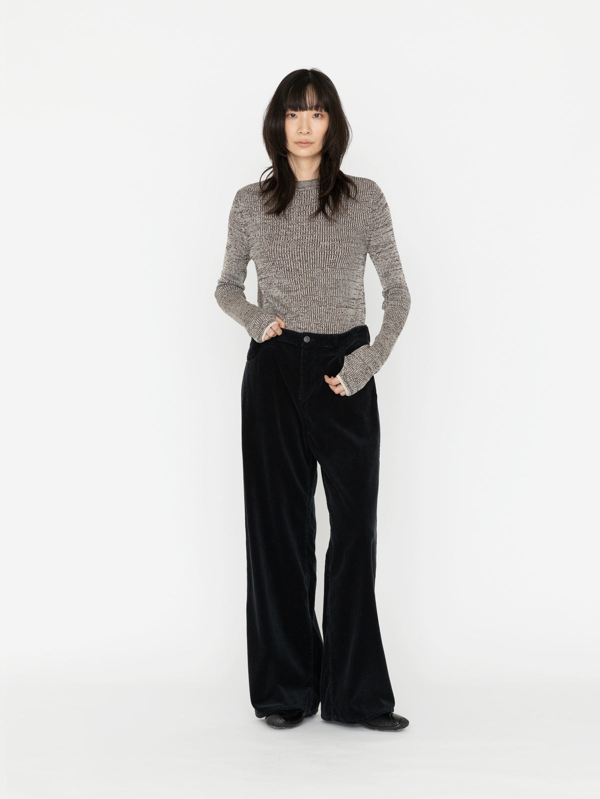 BOWTE | FINX CORDUROY PIECE DYED WIDE PANTS 262-04-0002