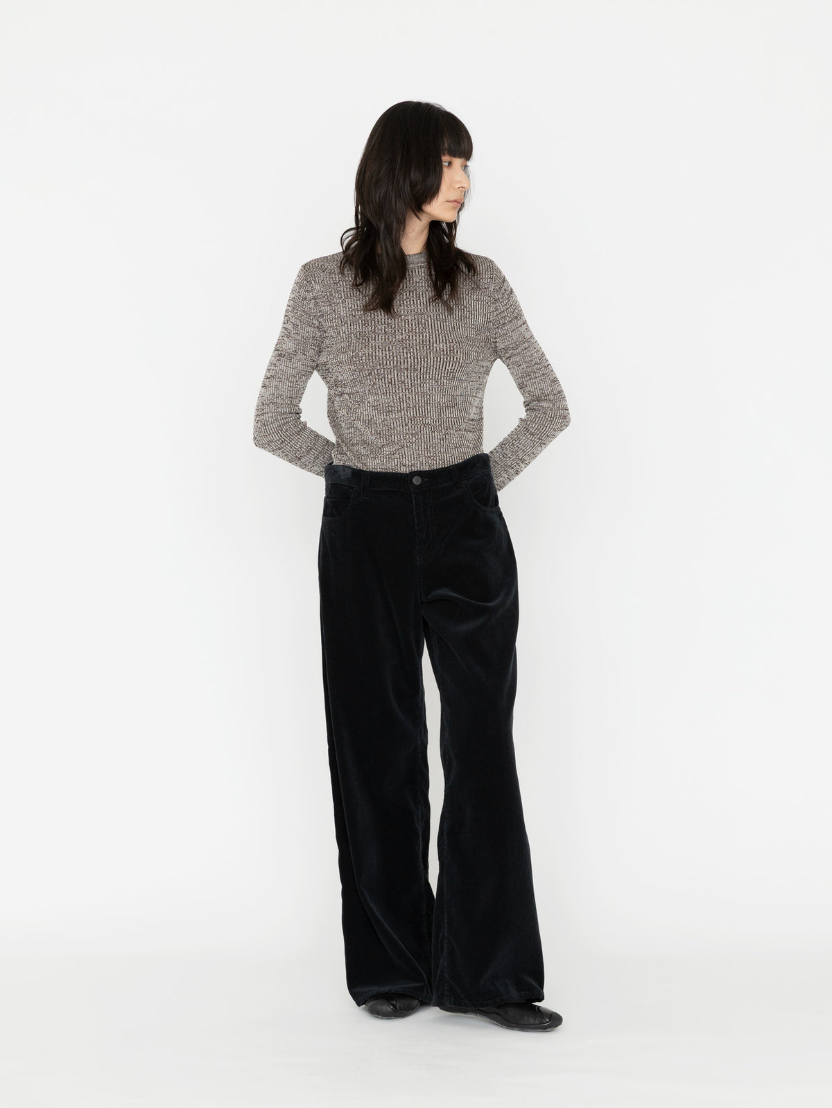 BOWTE | FINX CORDUROY PIECE DYED WIDE PANTS 262-04-0002