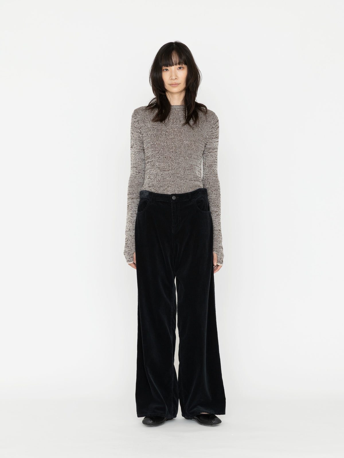 BOWTE | FINX CORDUROY PIECE DYED WIDE PANTS 262-04-0002