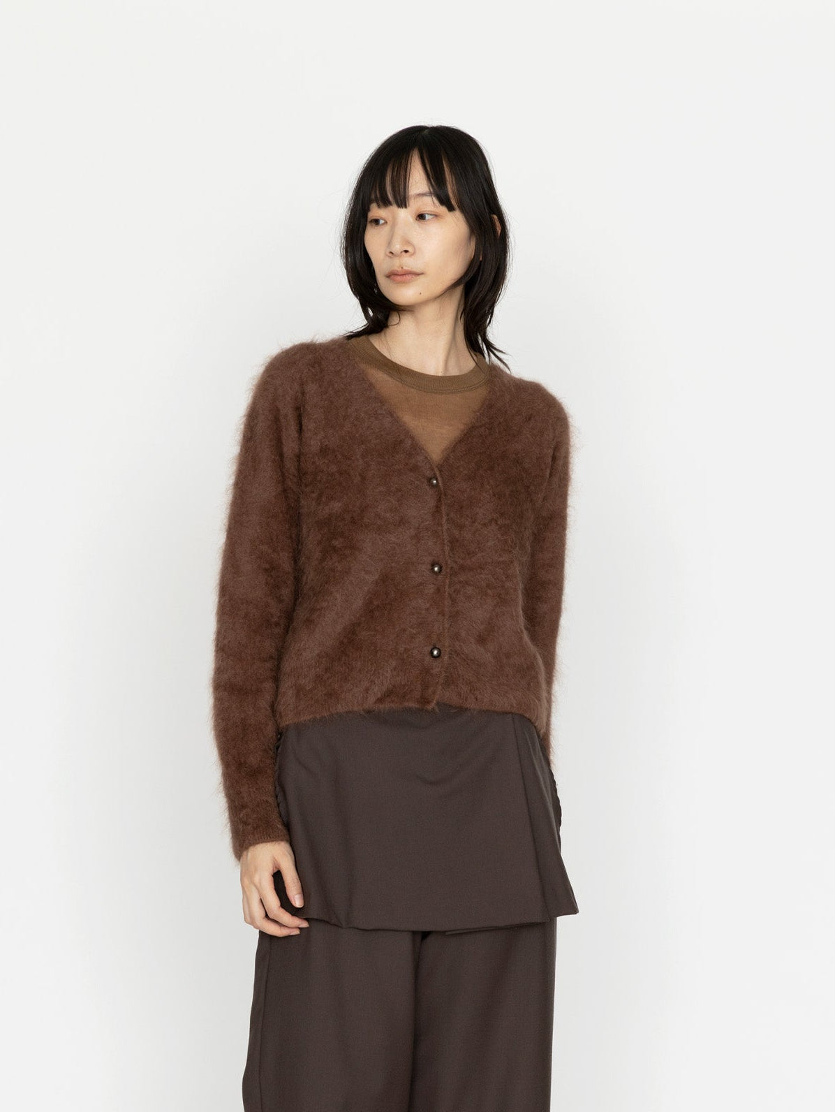 enrica | カシミヤシャギーカーディガン KNIT240